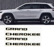 2 Pcs Set Jeep Grand Cherokee Side Door Gloss Black Replacement Emblem Mopar