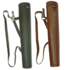 DUAL USE RECURVE/ LONGBOW FAUX LEATHER  SHOULDER BACK/SIDE ARROW QUIVER BAG