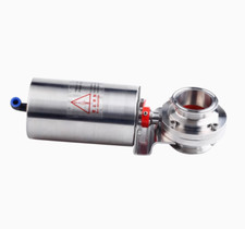1-1/2"Φ38 Pneumatic Actuator Sanitary Butterfly Valve316L Clamp Single Acting 