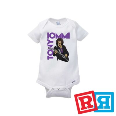 Black Sabbath Tony Iommi Gerber Baby Onesie  Cotton Unisex White Short Sleeve