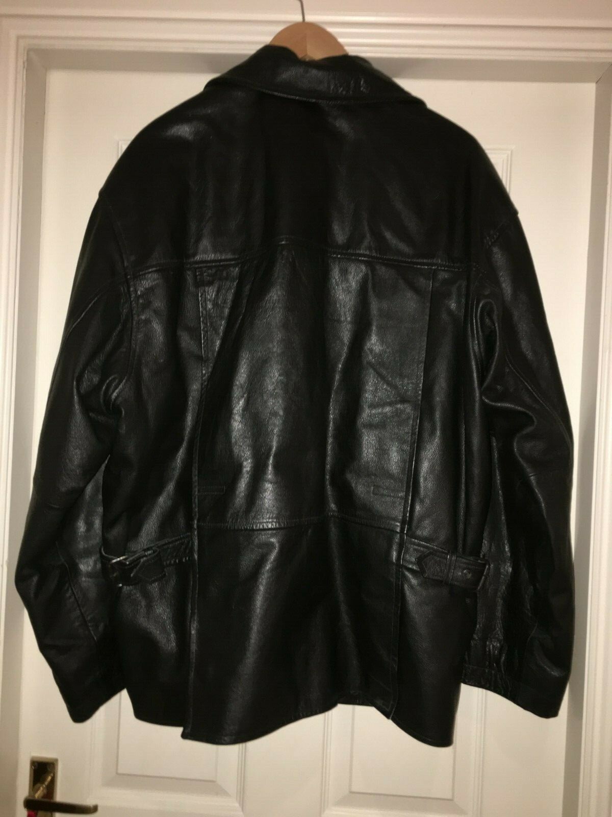 GENTS  'RIVER ISLAND' BLACK LEATHER JACKET image 2