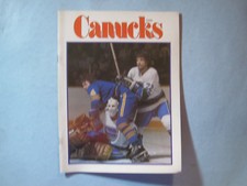 1976/77 VANCOUVER CANUCKS BUFFALO SABRES NHL PROGRAM CESARE MANIAGO RENE ROBERT