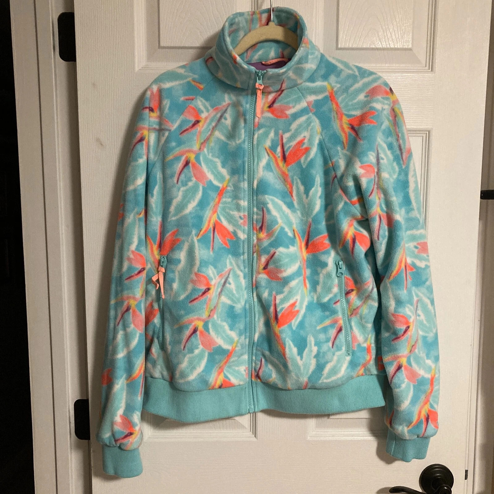 Chubbies Unisex Birds of Paradise Full Zip Fleece Jacket Size M