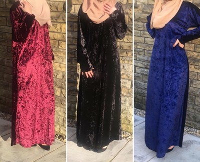 plain velvet dress