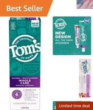 4 OZ Cavity Protection Toothpaste - Strengthen Enamel with Cinnamon Clove Flavor