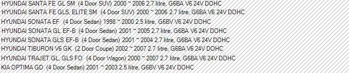 JUNTA CUBIERTA BASCULANTE para HYUNDAI SANTA FE SM SONATA TIBURON TRAJET 2.7L G6BA V6 Foto 2 de 2