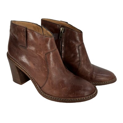Rivet & Thread Brown Leather Ankle Boots Women s Size 9 M
