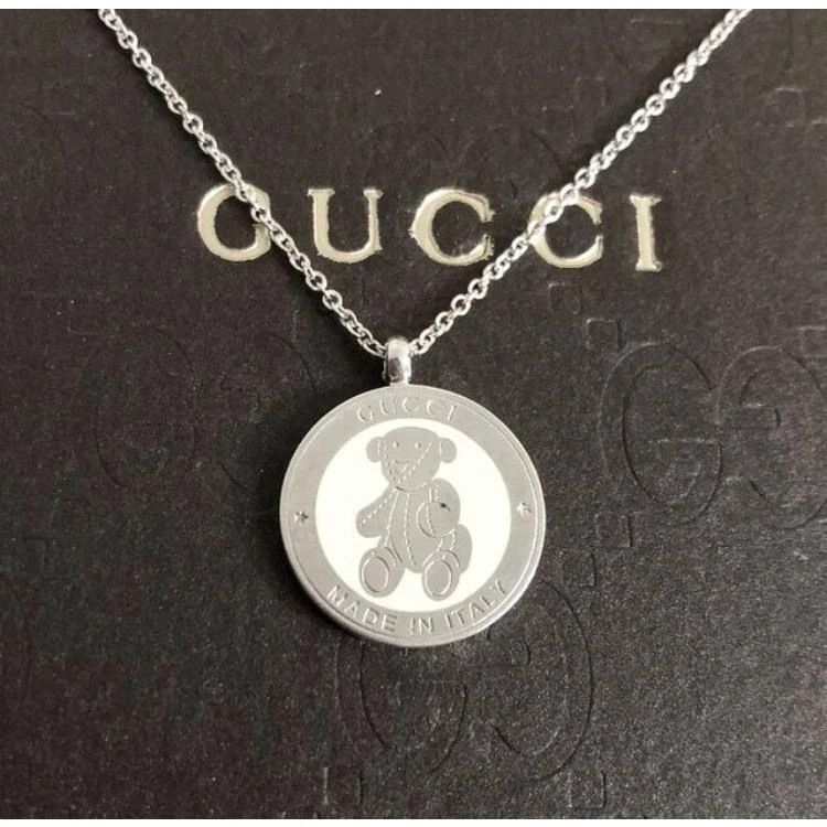 Gucci bear necklace Clearance