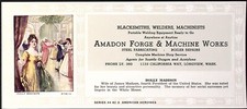 1940s Amadon Forge & Machine Works Welders LONGVIEW WA Dolly Madison Ink Blotter