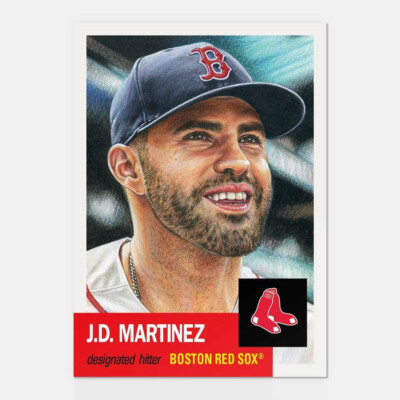 #91 J.D. Martinez - Topps Living Set