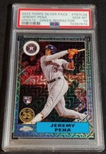 PSA 10 RC /99 JEREMY PENA 1987 TOPPS 🚨GREEN REFRACTOR ROOKIE 2022 Chrome Update
