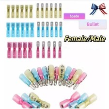 22-16AWG Heat Shrink Terminals Male Female Spade Bullet Bullet Wire Connectors