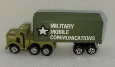 Micro Machines semi box truck military mobile communications big rig