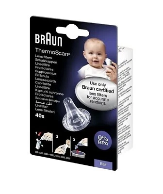 Braun LF ThermoScan Hygiene caps for Ear Thermometers 80 Caps Hygiene Caps