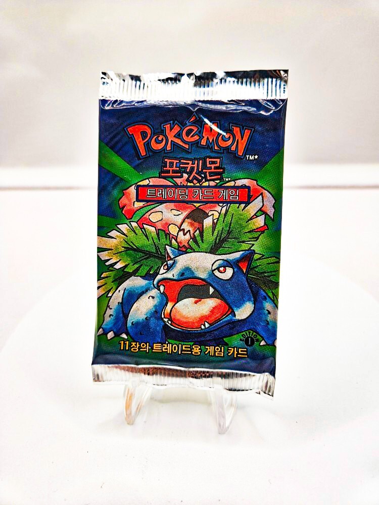 Pokemon korean Base set 1st edition booster pack Venusaur
