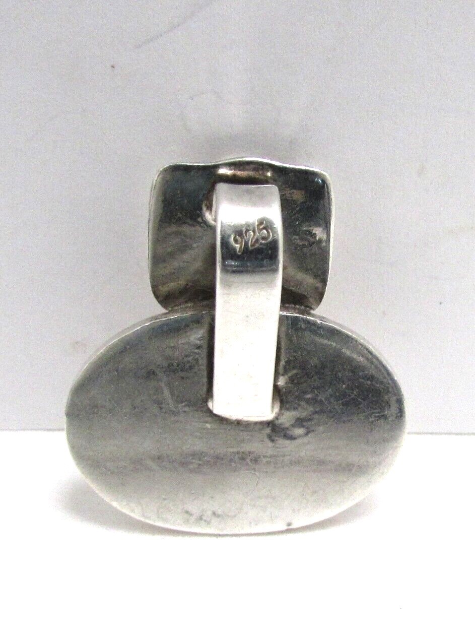 Vintage Sterling Silver Solid Engraved Monogramme… - image 4