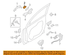 KIA OEM 11-15 Sorento Front Door Lock Hardware-Handle Cover 826522P020