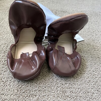 Yosi Mocha Lexington Ballet Flat Size 10 NEW