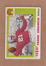 1955 TOPPS ALL AMERICAN FOOTBALL FRANK SINKWICH #69 GEORGIA VG *A48000