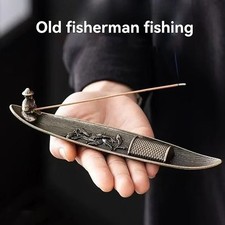 Boat Incense Burner - Old Fisherman Design - Stylish Home Decor