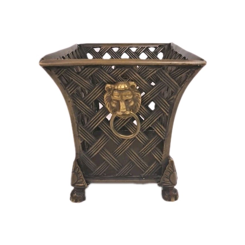 Brass Basketweave Tablewear Decor