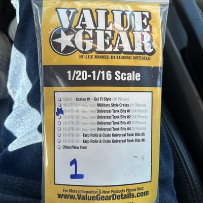 Value Gear 1/20-1/16 Scale 16-UTB-01 Universal Tank Bits #1 14 Pieces