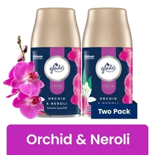 Glade Automatic Spray Refill, Orchid & Neroli 6.2 oz 2 Count Essential Oils