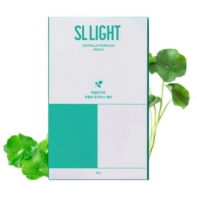 Sllight Centella Poreless Patch 8pc Gotu Kola Deep Cleansing Acne Treatment