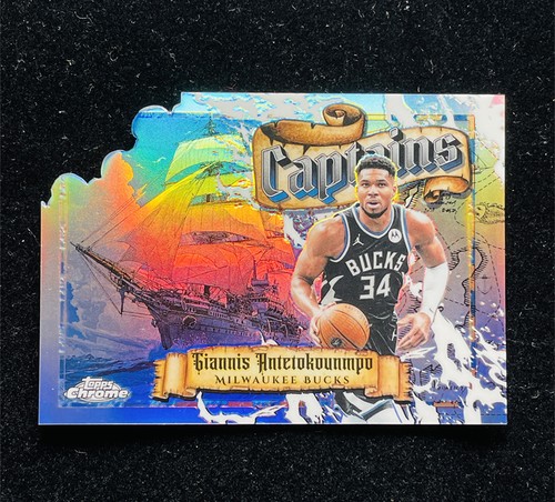 2025-26 Topps Chrome Update Giannis Antetokounmpo Captains Die-Cut Case Hit SSP