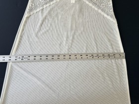 LA PERLA Studio ( 4 ) Ivory Lace Mesh Slip Lingerie Nightie WM LG EUC