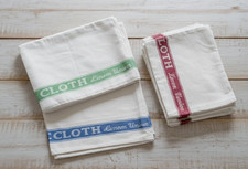6x Linen Union Glass & Dish Cloths  | Professional Lint Free Kitchen Tea Towels