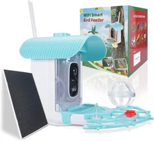 Bird Feeder with Camera, Smart Birds Cam with AI Identify Birdspecies, Auto Reco