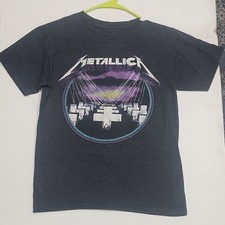 Metallica Master of Puppets Small Gray T-Shirt 50% Cotton 50% Polyester Mexico