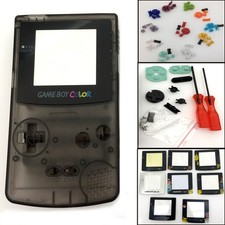 Transparent black Housing Shell Buttons Mod Kits for Nintendo Game Boy Color GBC