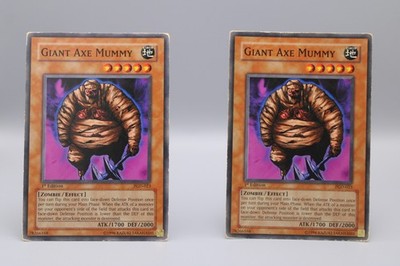 Yu-Gi-Oh! Giant Axe Mummy PGD-023 1st Edition x2