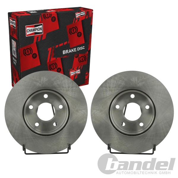 2X Champion Bremsscheiben 278Mm BelÜFtet Vorne Passend FüR Ford C-MAX Focus-image