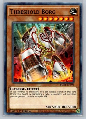 2020 Yu-Gi-OH! 1st Edition Threshold Borg BODE-EN095