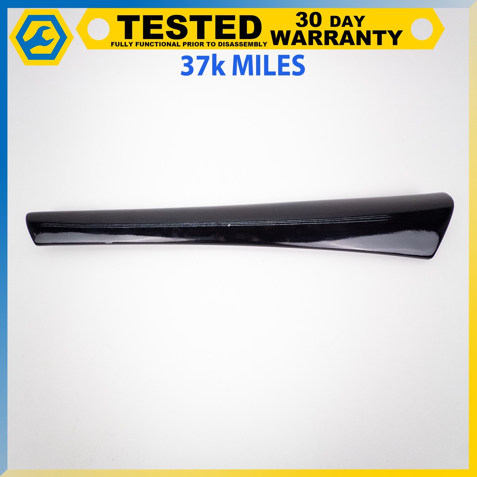 05-16 ASTON MARTIN DB9 VANTAGE LEFT SIDE INTERIOR DOOR SILL TRIM PANEL BLACK OEM