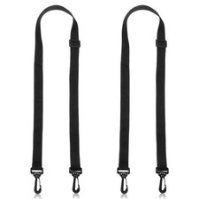 2PCS Black Adjustable Straps with Clips, Shoulder Strap, Adjustable Bag Belt,...