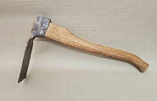 19th c Antique Hand forged straight adze