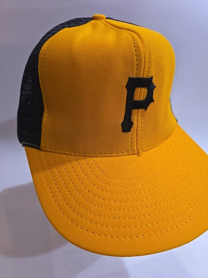 Vintage Pittsburgh Pirates Adjustable Snapback Hat Mesh Back USA Made Par CapNEW - Image 2 of 4