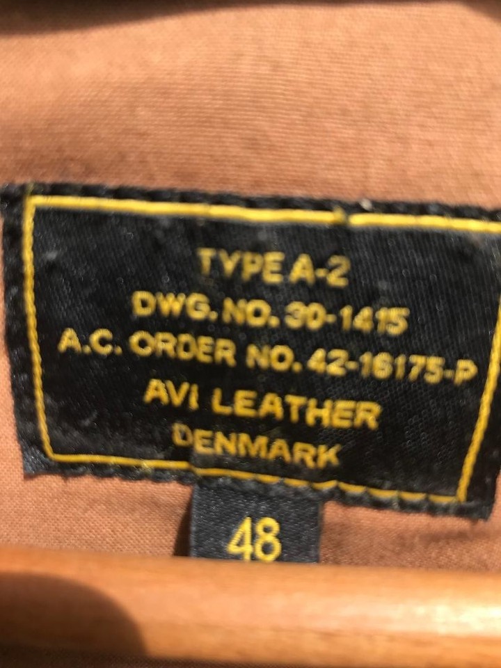 Reproduction WW2 USAAF A2 jacket, size 48, Avi Leather | eBay