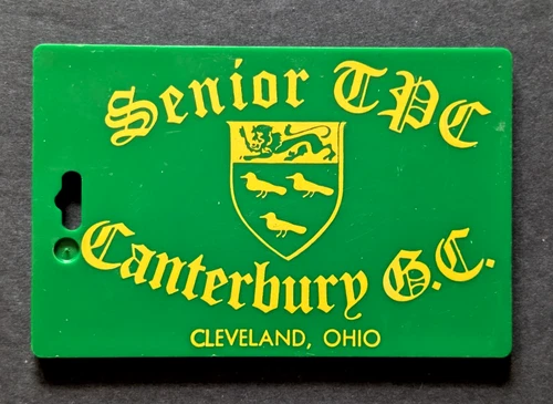 vtg - PGA golf bag tag - 1983 SENIOR TPC - Canterbury Golf Club gc - #2