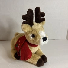Lindt Gund Reindeer Plush Christmas Holiday Stuffed Toy Deer 7" Vintage