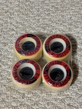 Earthwing Superballs Slide A 65mm Longboard Wheels NEW Set of 4 White/Cream Red