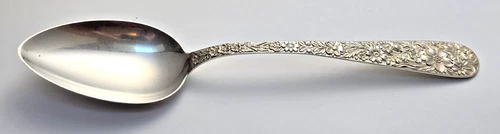 S. Kirk & Son REPOUSSE Sterling Silver 8 3/8" Serving Spoon 68g