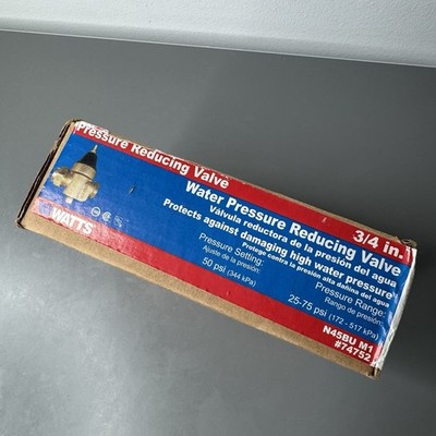 Watts N45BU M1 #74752 3/4  Water Pressure Reducing Valve 50 PSI New