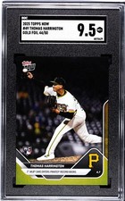 Thomas Harrington RC Pirates 2025 Topps NOW Card 49 Gold Foil #/50 SGC 9.5