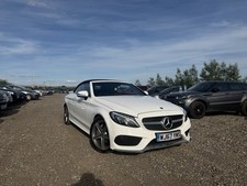 2017 Mercedes C200 AMG Line Cabriolet Auto White High Spec Convertible