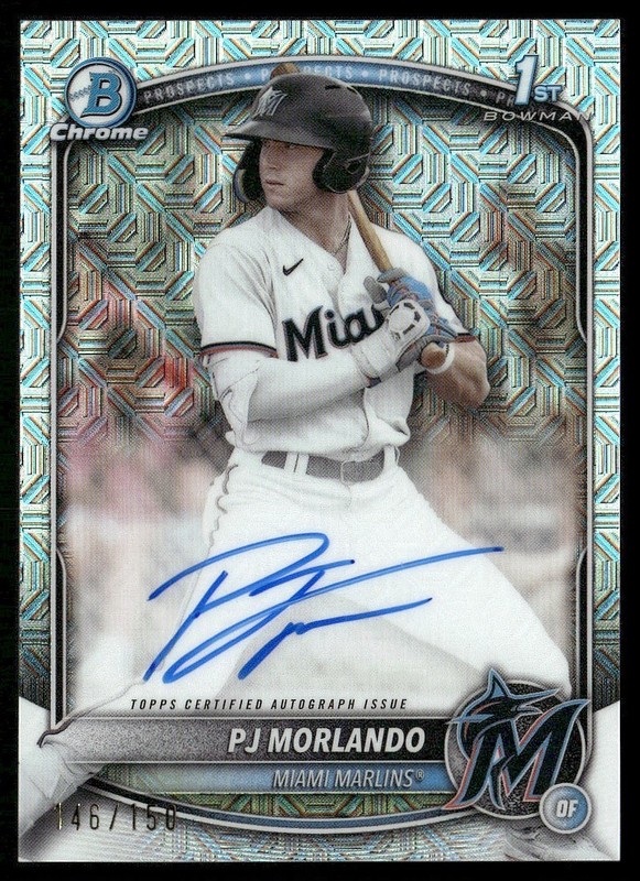 2025 Bowman Chrome Prospect HTA Choice 146/150 PJ Morlando Auto #CPA-PM BG6